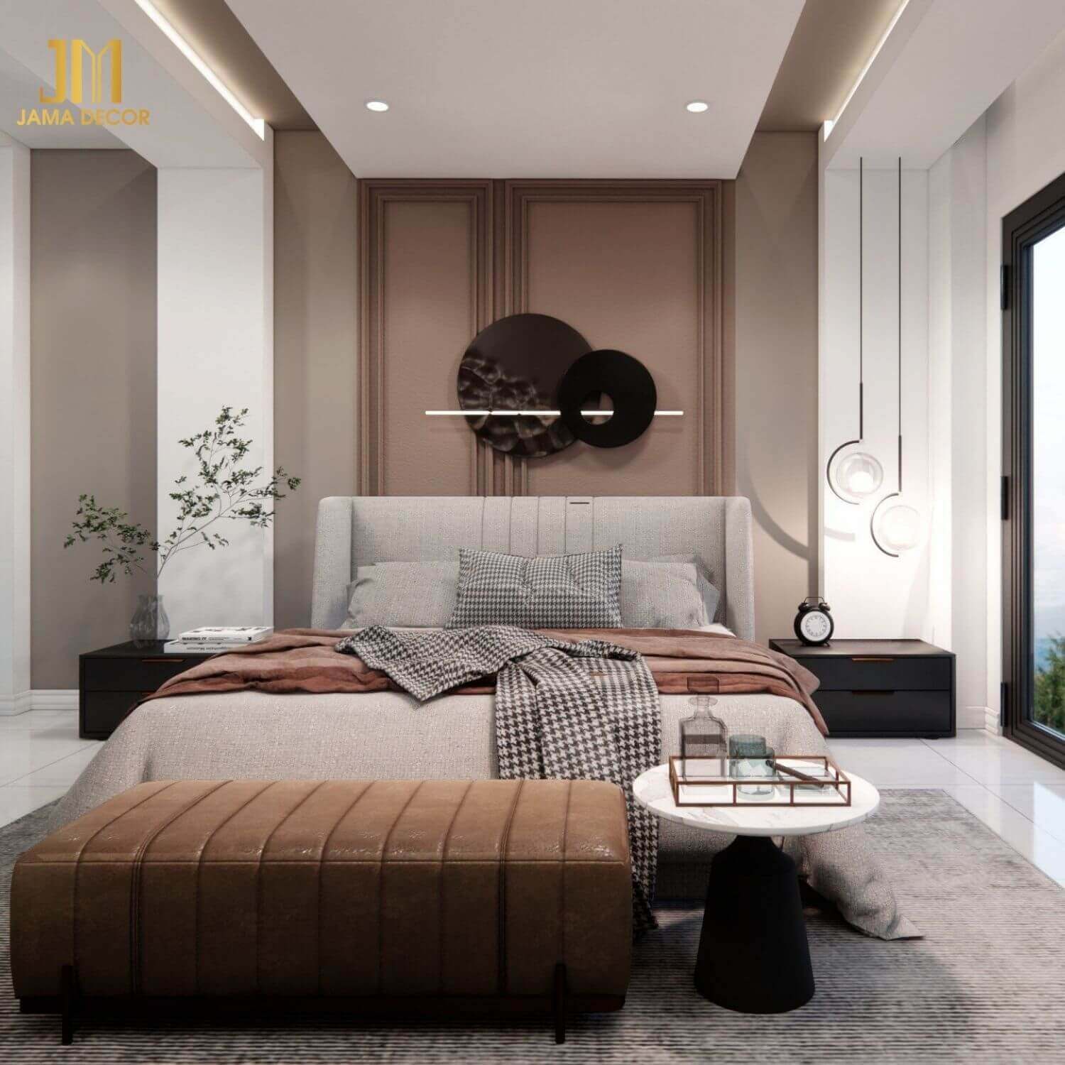 Không gian phòng ngủ được bố trí hợp lý từng chi tiết