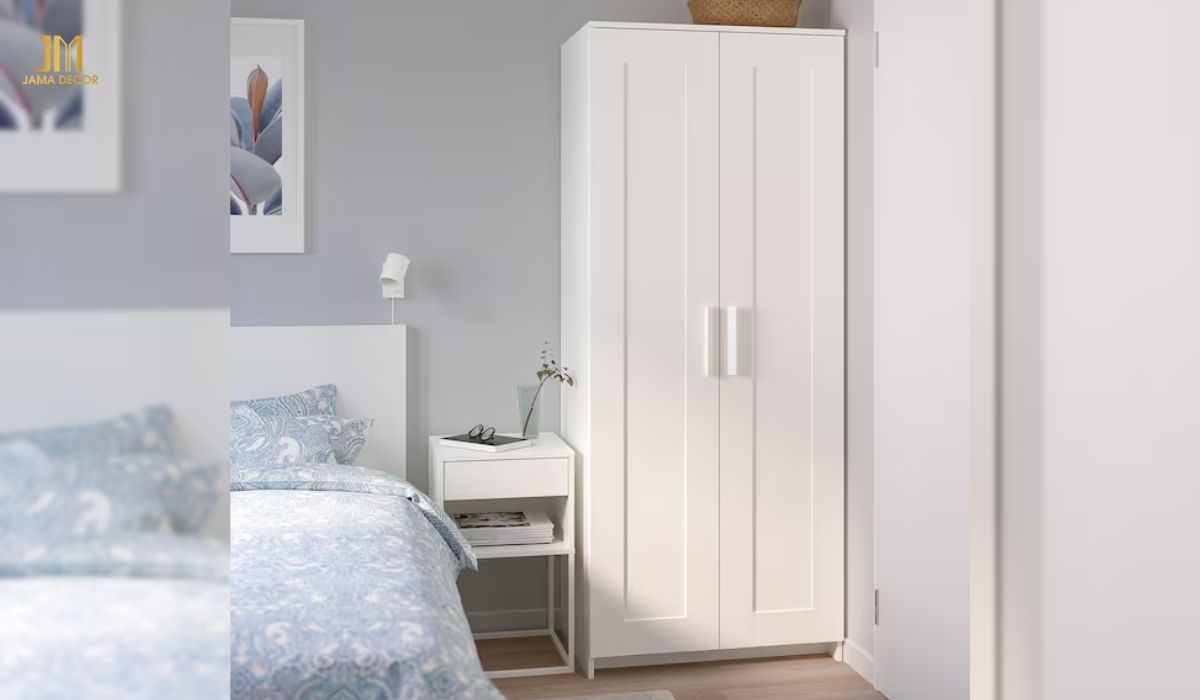 Thiết kế tủ nhỏ gọn, với màu trắng tinh thế