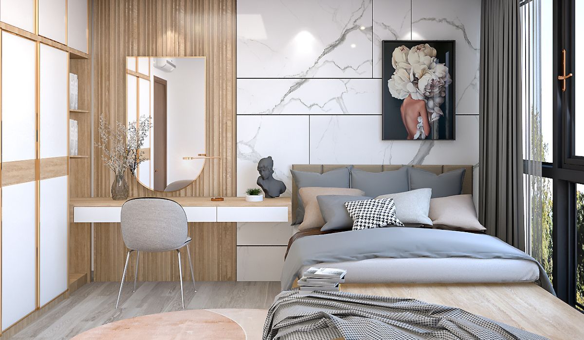 50+ Mẫu Bàn Trang Điểm Hiện Đại, Tinh Tế Nhất 16 Bàn nhỏ gọn không tốn quá nhiều diện tích trong căn phòng