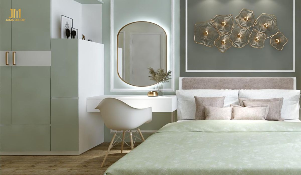 50+ Mẫu Bàn Trang Điểm Hiện Đại, Tinh Tế Nhất 8 Màu sắc của bàn phối hợp hài hòa với tone màu chủ đạo của căn phòng