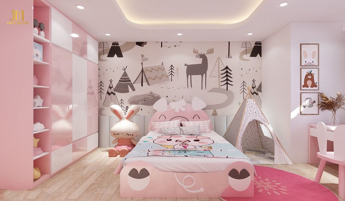 50+ Mẫu Giường Ngủ Hiện Đại, Tiện Nghi Nhất 10 Không gian phòng ngủ của đáng yêu với giường ngủ màu hồng