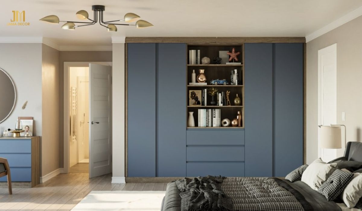 Tủ quần áo âm tường gỗ công nghiệp cánh lùa tiện lợi