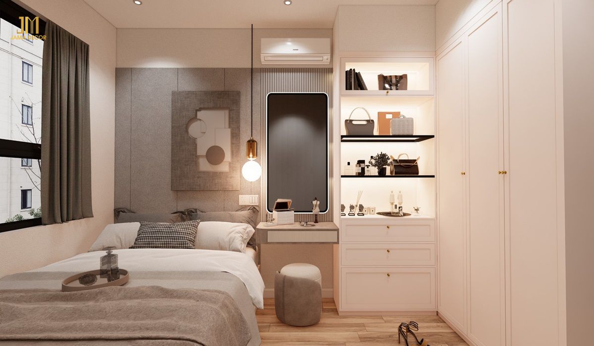 Combo nội thất phòng ngủ dành cho căn phòng nhỏ nhưng đầy đủ tiện nghi