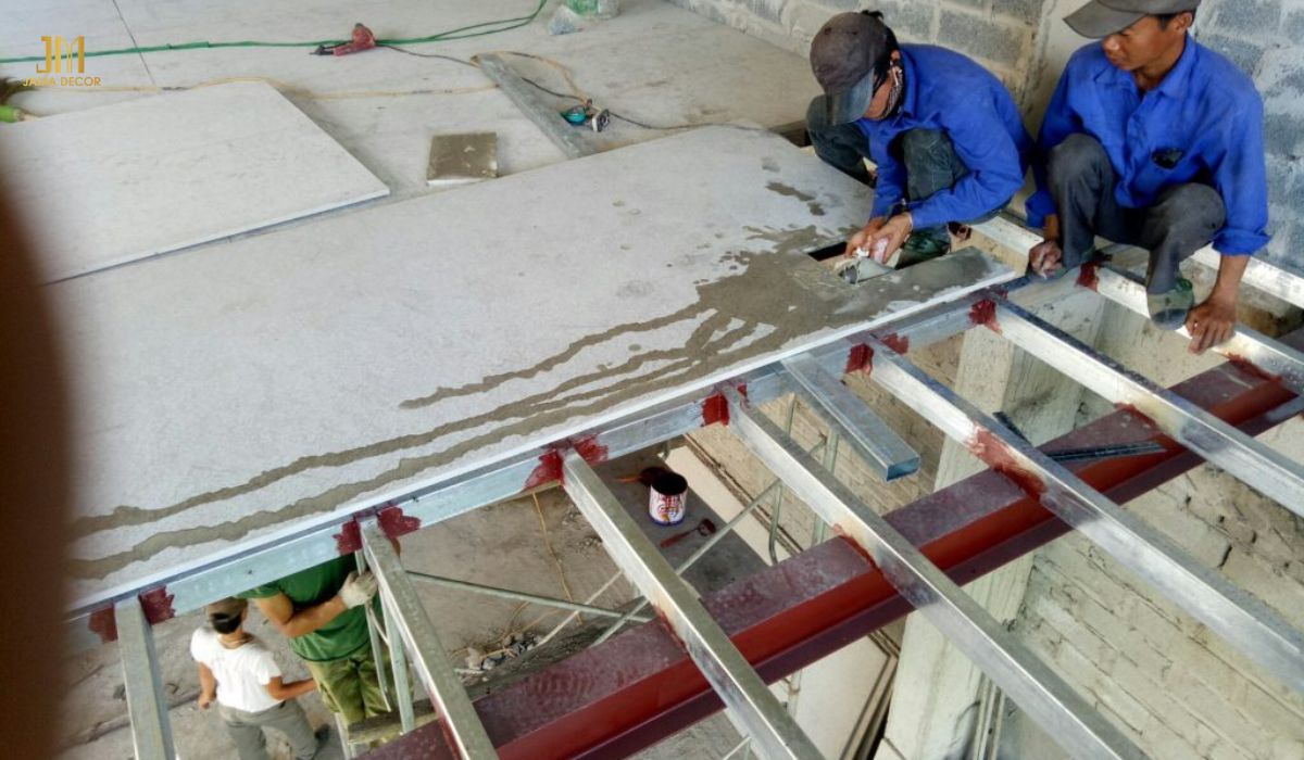 Nâng tầng bằng vật liệu Cemboard