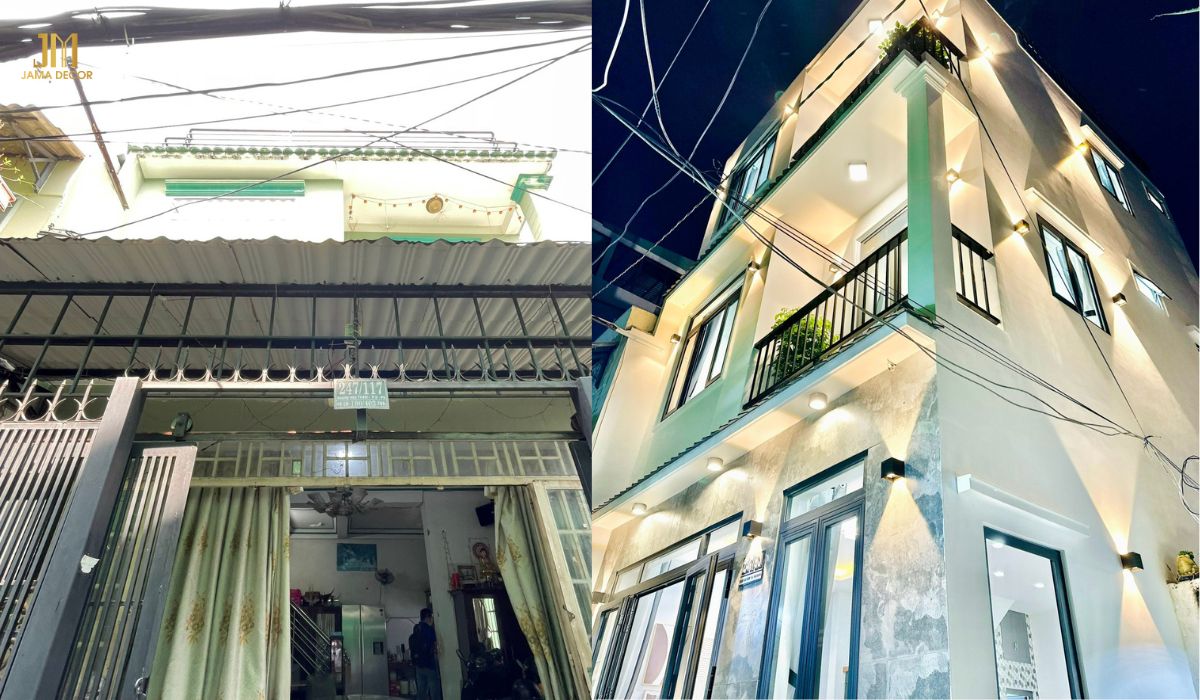Trước và sau khi cải tạo cho một gia chủ ở Phú Nhuận