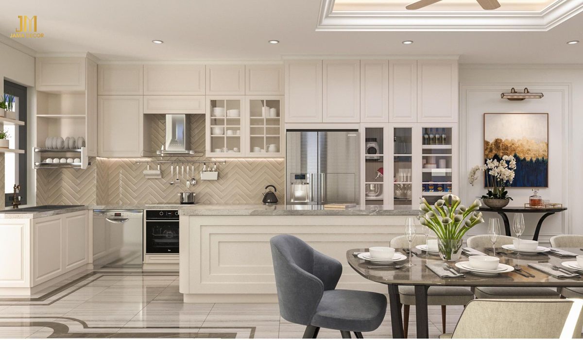 Chú trọng đến kích thước tủ bếp