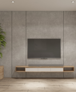 Góc tivi trong thiết kế nhà phố quận 12