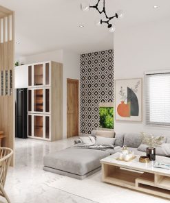 thiet ke nha pho quan 12 2pn 120m2 chi duong 3