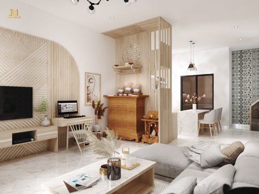 Thiết kế nhà phố Quận 12 - 2PN - 120m2 - Chị Dương