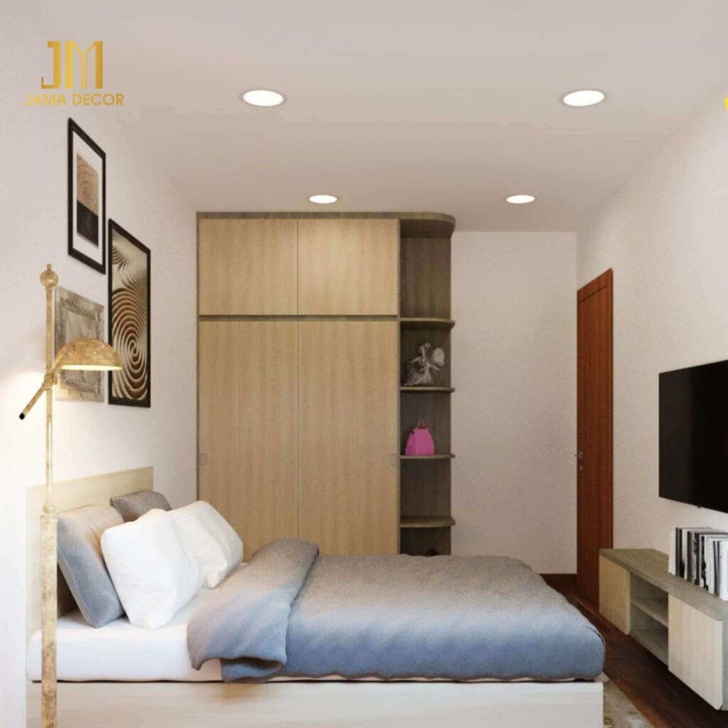 Tủ quần áo 2 cánh thích hợp với không gian nhỏ