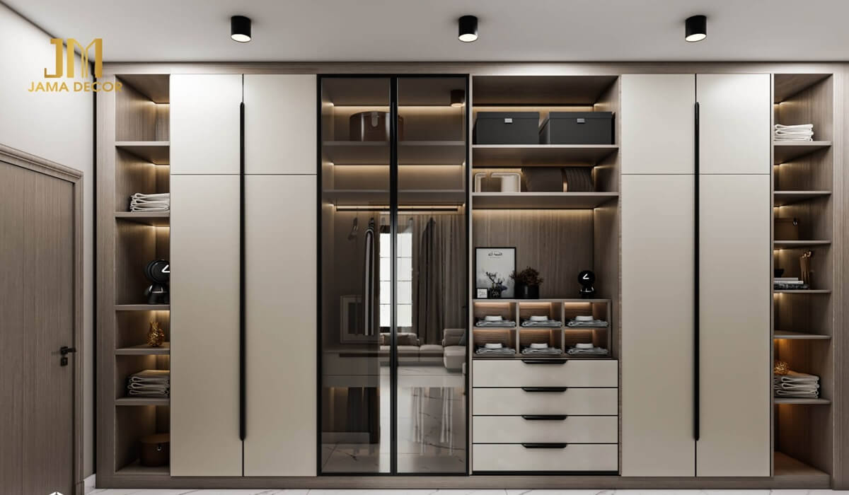 Tủ quần áo gỗ công nghiệp đẹp, sang trọng