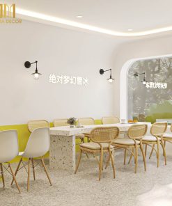 Thiết kế thi công quán kem ICE UNA