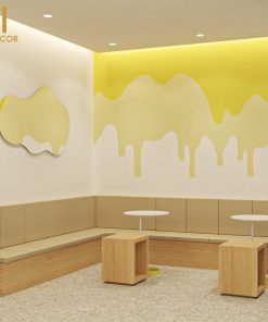 Thiết kế thi công quán kem ICE UNA