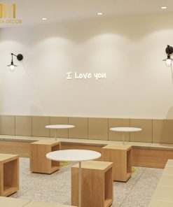 Thiết kế thi công quán kem ICE UNA