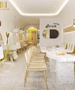 Thiết kế thi công quán kem ICE UNA