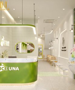 Quầy pha chế ice una shop