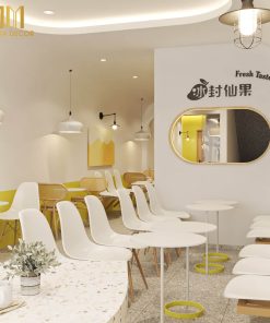 Thiết kế thi công quán kem ICE UNA