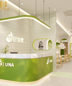 Thiết kế thi công quán kem ICE UNA