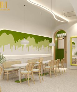 Thiết kế thi công quán kem ICE UNA