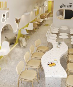 Thiết kế thi công quán kem ICE UNA