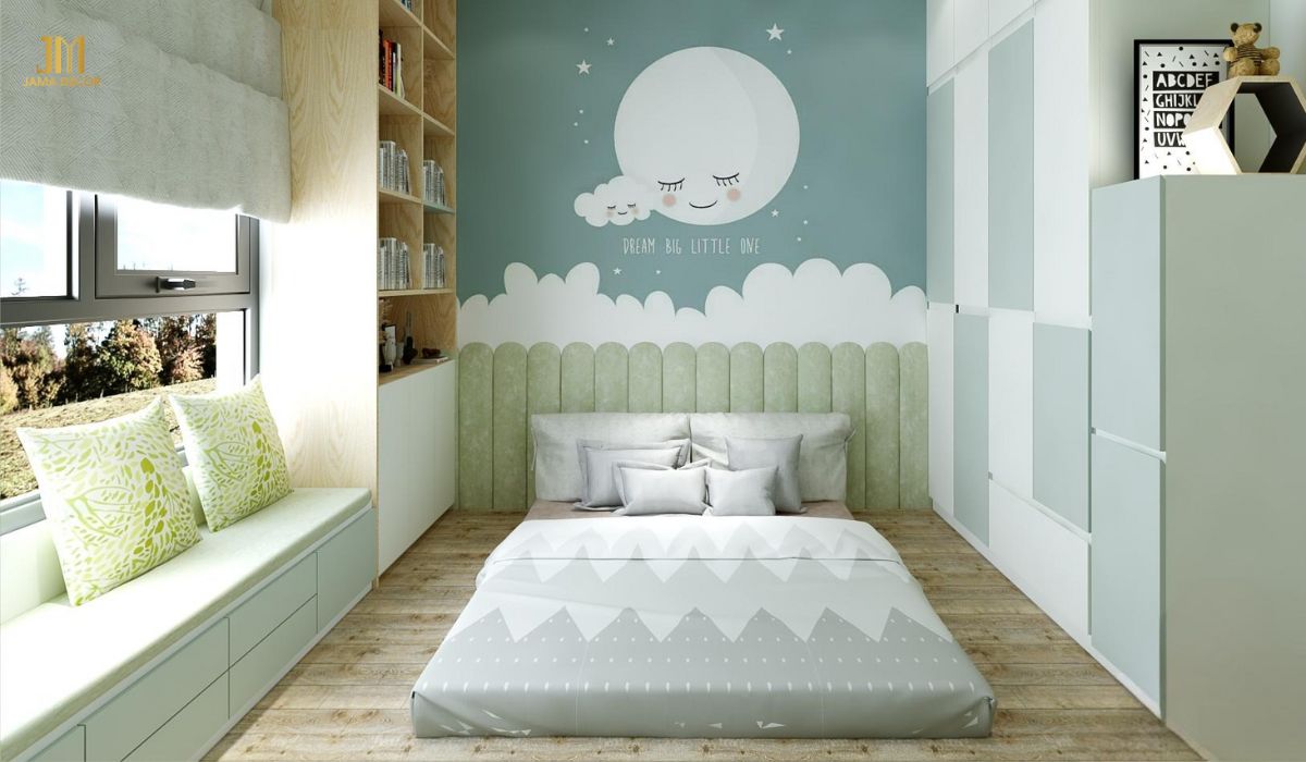 Nội thất được gia công riêng phù hợp với kích thước căn phòng