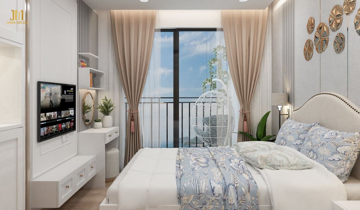 Mẫu phòng ngủ tân cổ điển ở chung cư