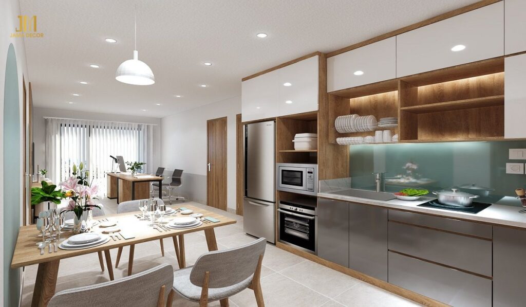 Top 100+ mẫu nội thất bếp giá rẻ hiện đại 63
Nội thất bếp giá rẻ - Tủ bếp chữ l