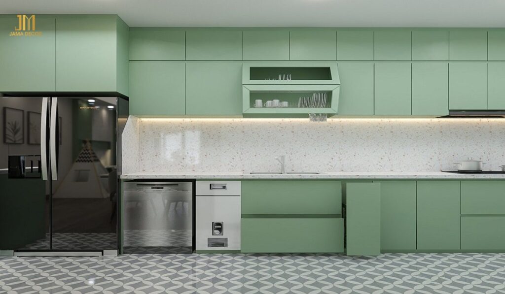 Top 100+ mẫu nội thất bếp giá rẻ hiện đại 62
Nội thất bếp giá rẻ - Tủ bếp chữ l