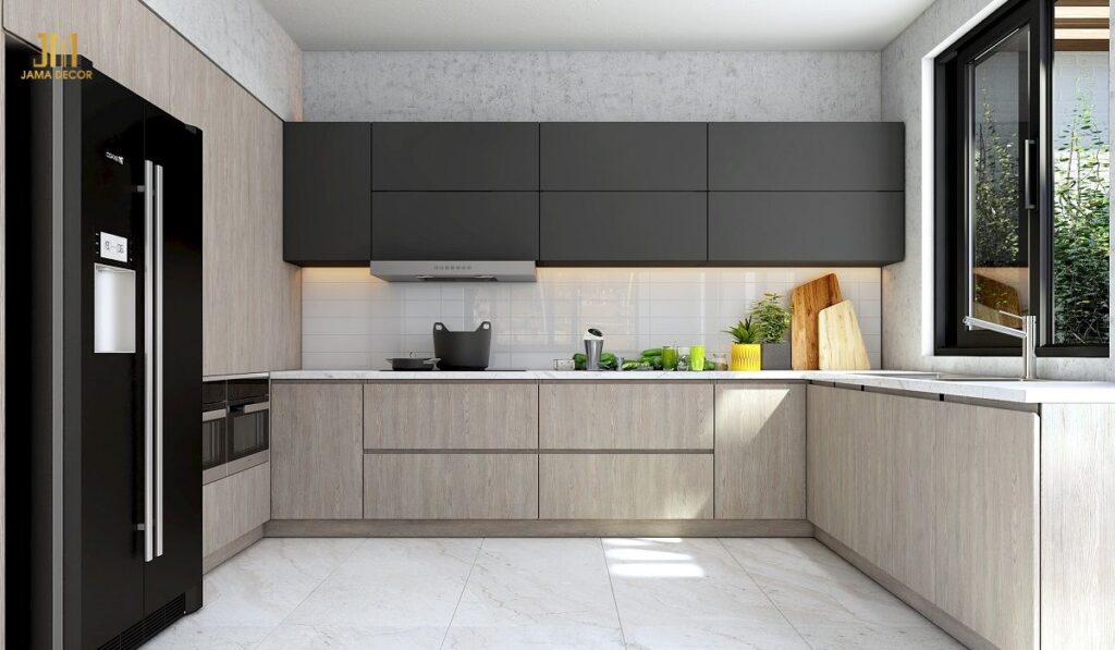 Top 100+ mẫu nội thất bếp giá rẻ hiện đại 52 Nội thất bếp giá rẻ - Tủ bếp công nghiệp phủ Acrylic