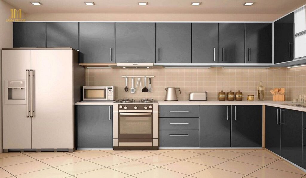 Top 100+ mẫu nội thất bếp giá rẻ hiện đại 50 Nội thất bếp giá rẻ - Tủ bếp công nghiệp phủ Acrylic