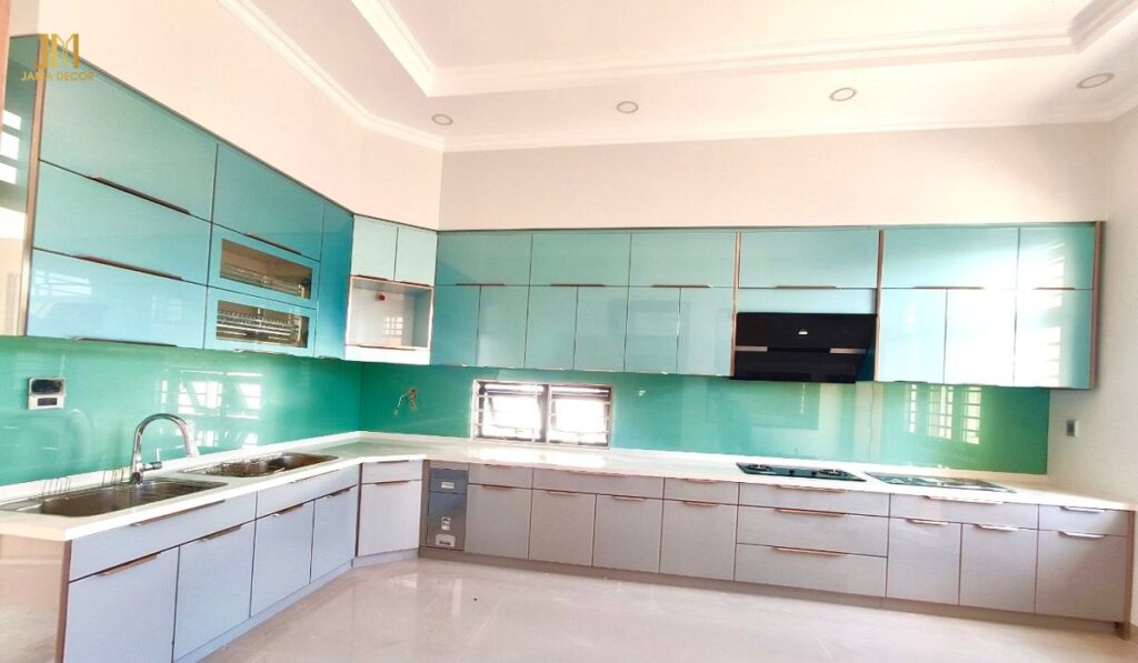 Top 100+ mẫu nội thất bếp giá rẻ hiện đại 48 Nội thất bếp giá rẻ - Tủ bếp công nghiệp phủ Acrylic