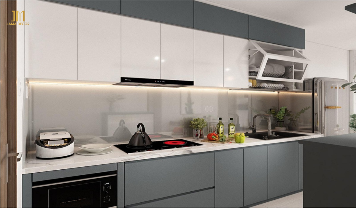 Top 100+ mẫu nội thất bếp giá rẻ hiện đại 40 Nội thất bếp giá rẻ - Tủ bếp công nghiệp phủ Melamine