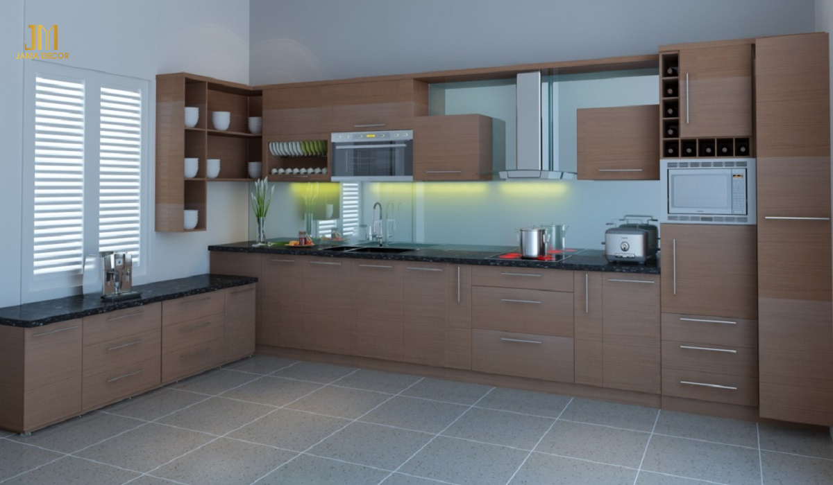 Top 100+ mẫu nội thất bếp giá rẻ hiện đại 41 Nội thất bếp giá rẻ - Tủ bếp công nghiệp phủ Melamine