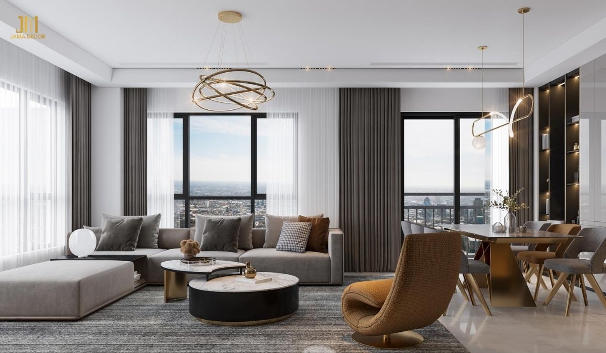 Sử dụng rèm cửa 2 lớp giúp dễ dàng điều chỉnh ánh sáng theo mong muốn