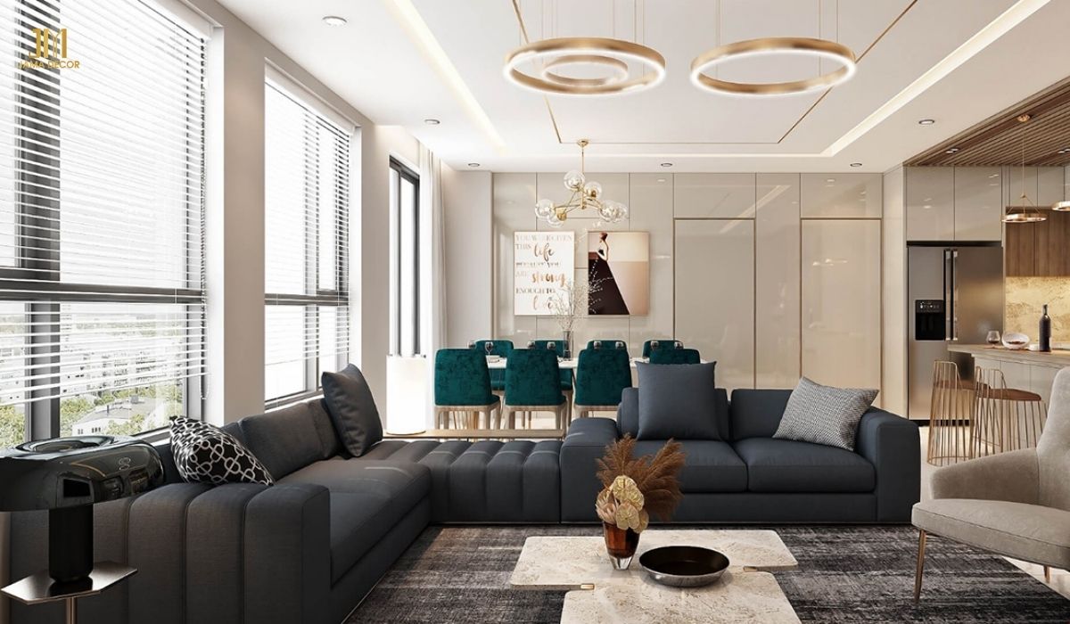 Tận dụng ánh sáng tự nhiên giúp cho căn hộ tràng đầy năng lượng