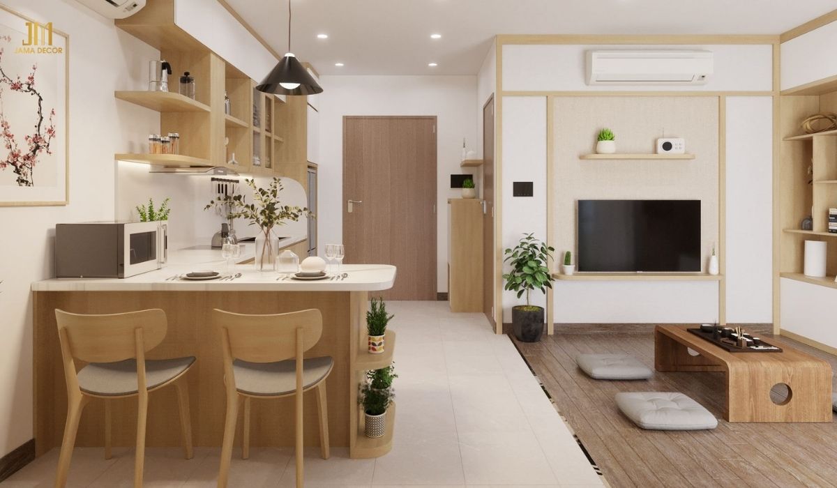 Mẫu thiết kế nội thất chung cư theo phong cách Hàn Quốc độc đáo