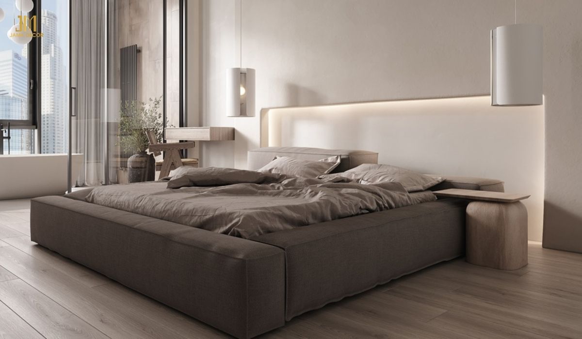 Bày trí giường ngủ theo phong cách tối giản