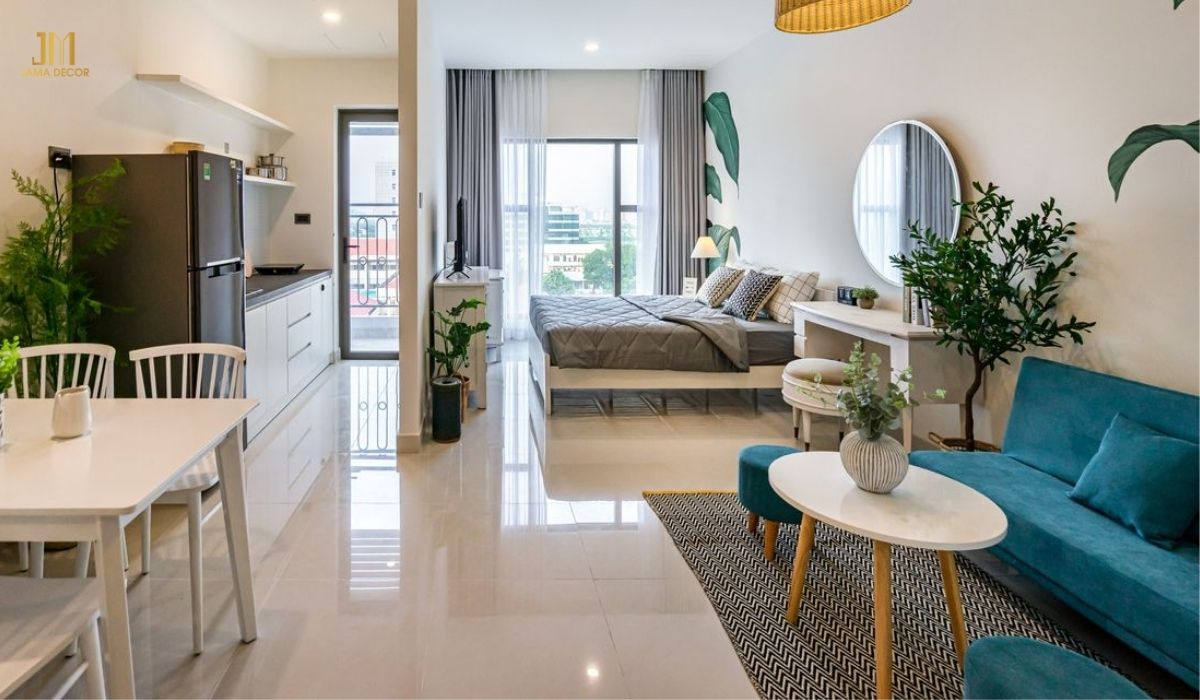 Căn hộ chung cư tận dụng ánh sáng tự nhiên giúp cho căn hộ thoáng đãng hơn