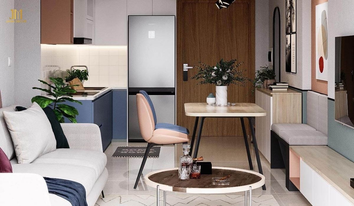 Mẫu nội thất chung cư 1 phòng ngủ đẹp