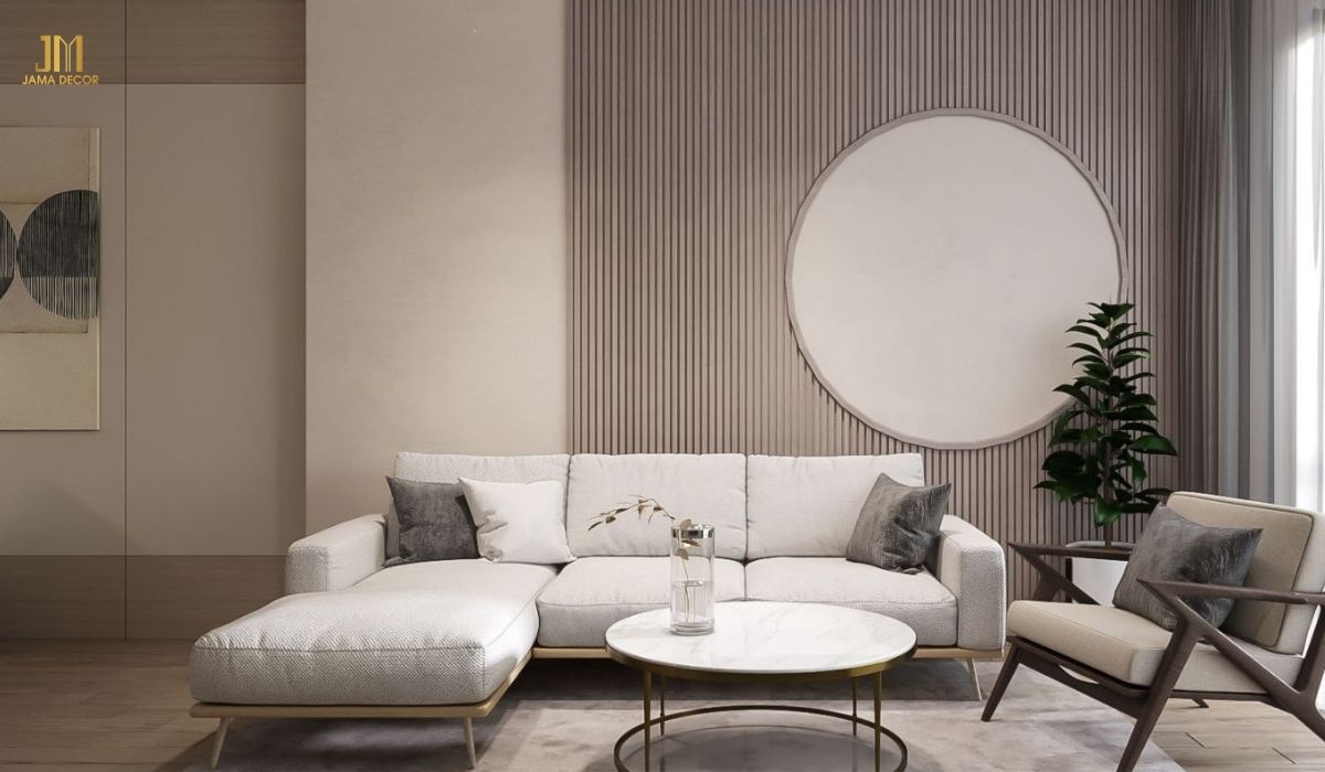 Phòng khách chung cư phong cách tối giản