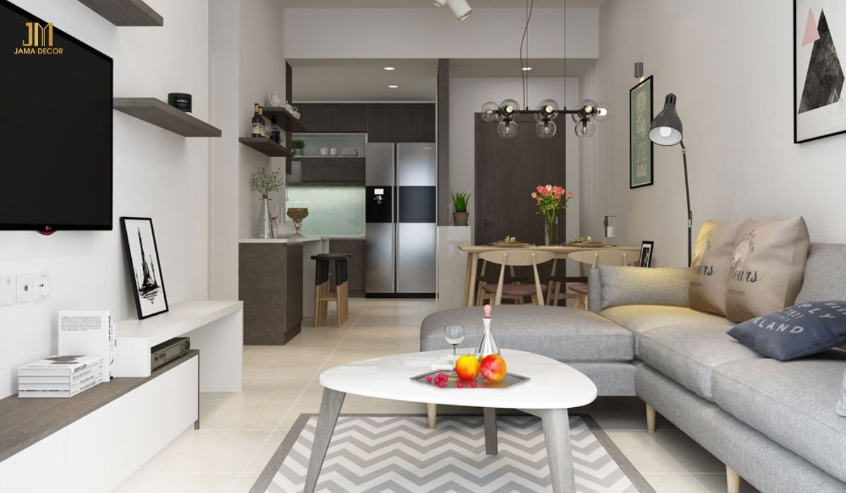 Nội thất chung cư 2 phòng ngủ hợp phong thủ