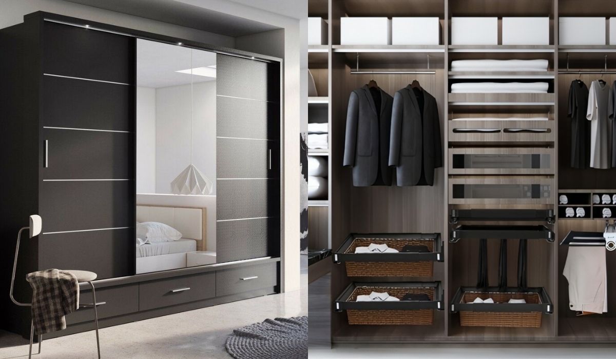 Việc bảo quản quần áo được tốt hơn nhờ mẫu tủ có nhiều ngăn