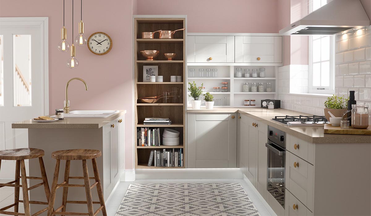 Tủ âm tường có thể giúp căn bếp trở nên tối giản, hiện đại hơn