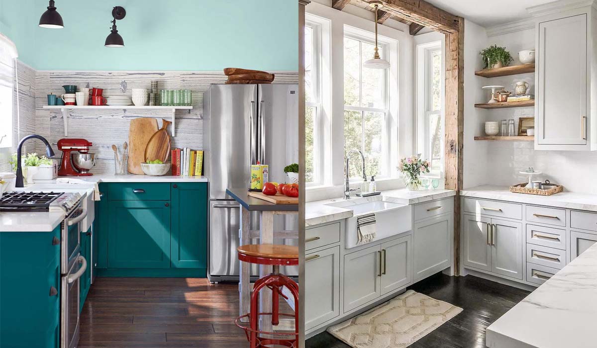 Tận dụng nguồn ánh sáng từ bên ngoài để không gian bếp thêm thoáng đãng