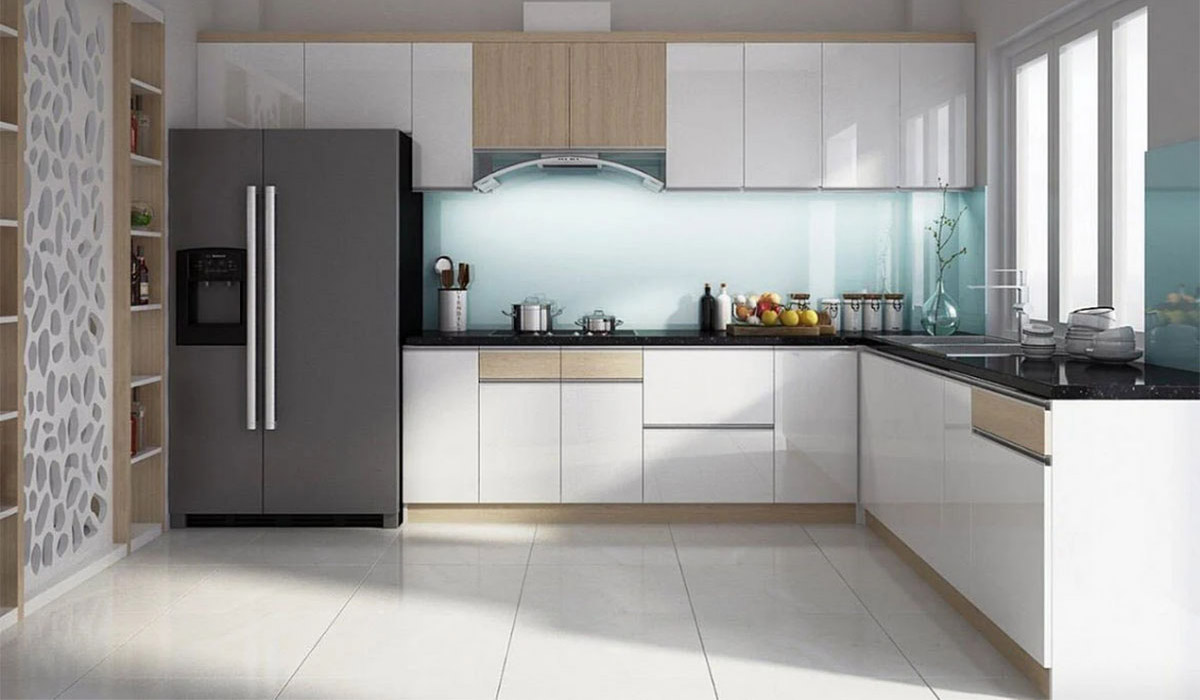 Thiết kế nội thất bếp hiện đại có thể phù hợp cho diện tích chật hẹp