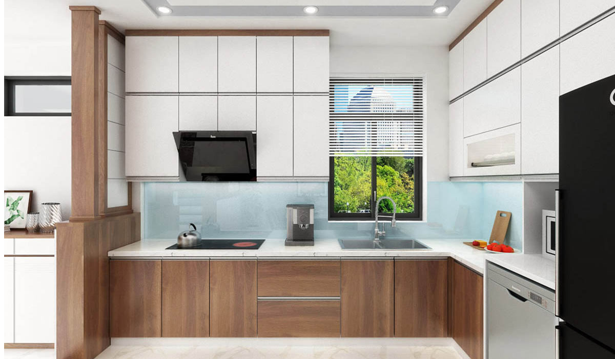 Không gian bếp rộng rãi nhưng thiếu sự ấm cúng