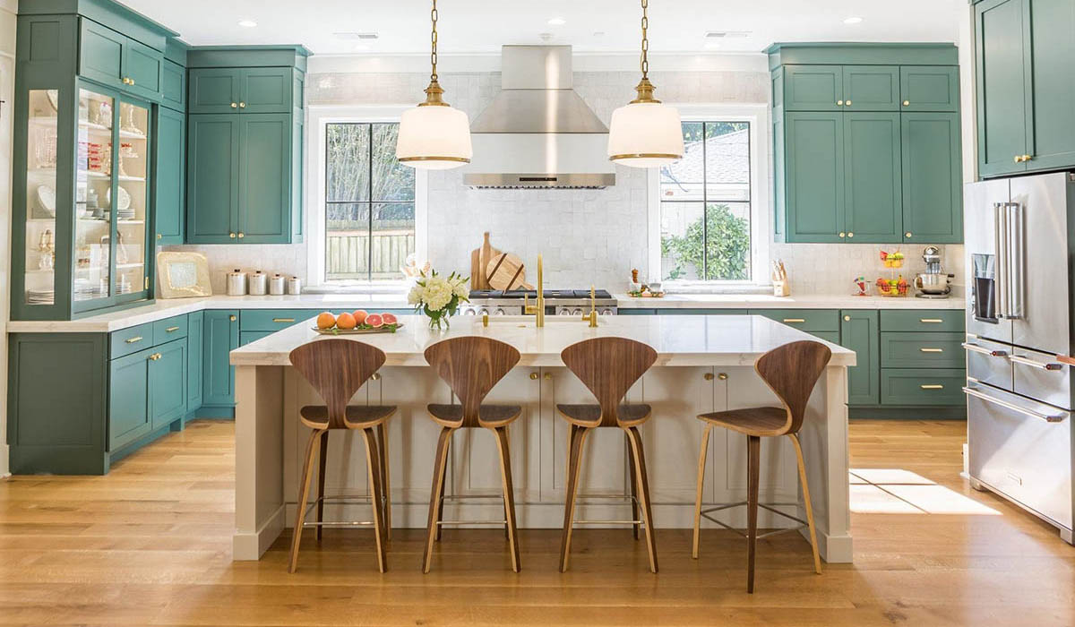 Nội thất bếp hiện đại, tạo cảm giác thoải mái, dễ chịu với gam màu sáng