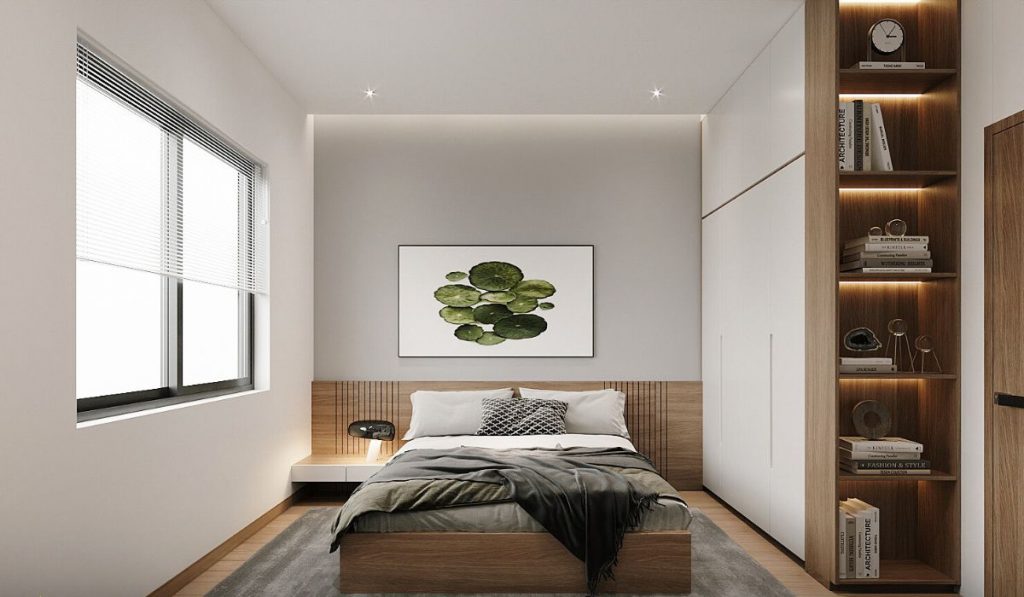 35+ mẫu thiết kế phòng ngủ đẹp cho nhà ống tiện nghi 24 Mẫu thiết kế phòng ngủ cho nhà ống đẹp năm 2023