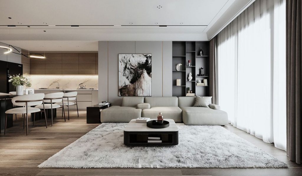 Tổng hợp các cách trang trí phòng khách nhà vuông đẹp nhất 3 Cach trang tri phong khach nha vuong 21