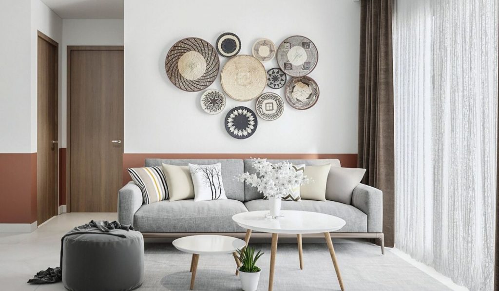 Bàn cafe tròn tạo cảm giác không gian mềm mại và hài hòa